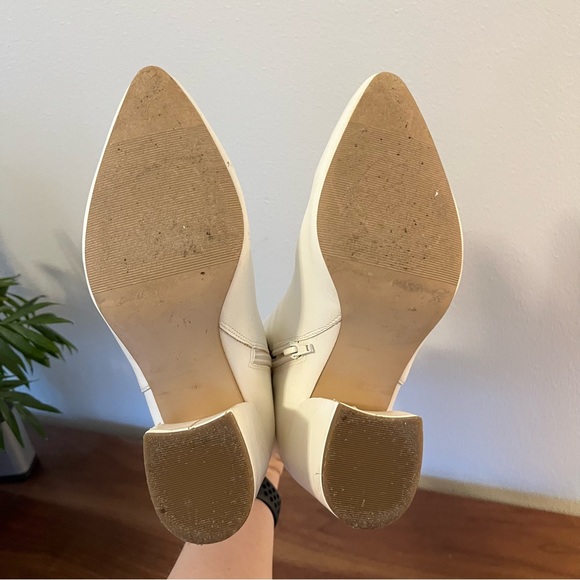 Steven by Steven Madden White Heeled Booties Size 7.5 - Picture 7 of 7